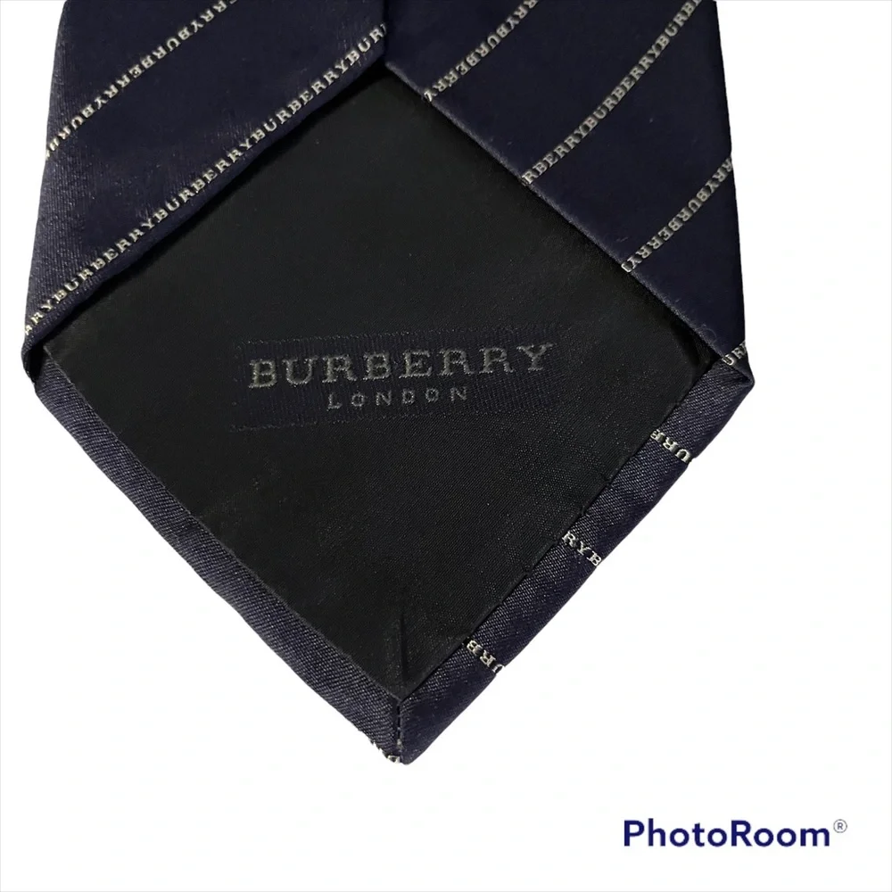 Burberry London Writing Silk Tie